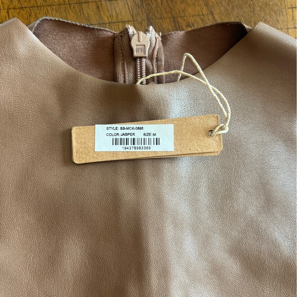 SKIMS Leather Brown Bodysuit (M) - Picture 2 of 4